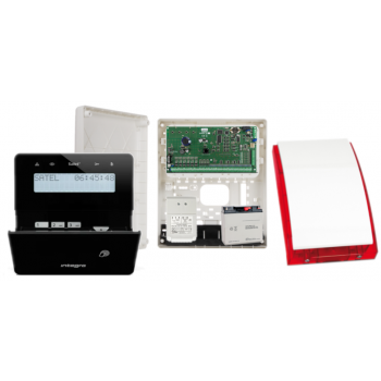 ZESTAW ALARMOWY SATEL INTEGRA 64 + INT-KLFR-B + OPU-3P + AWT682 + 17Ah + SYRENA SP-4001R
